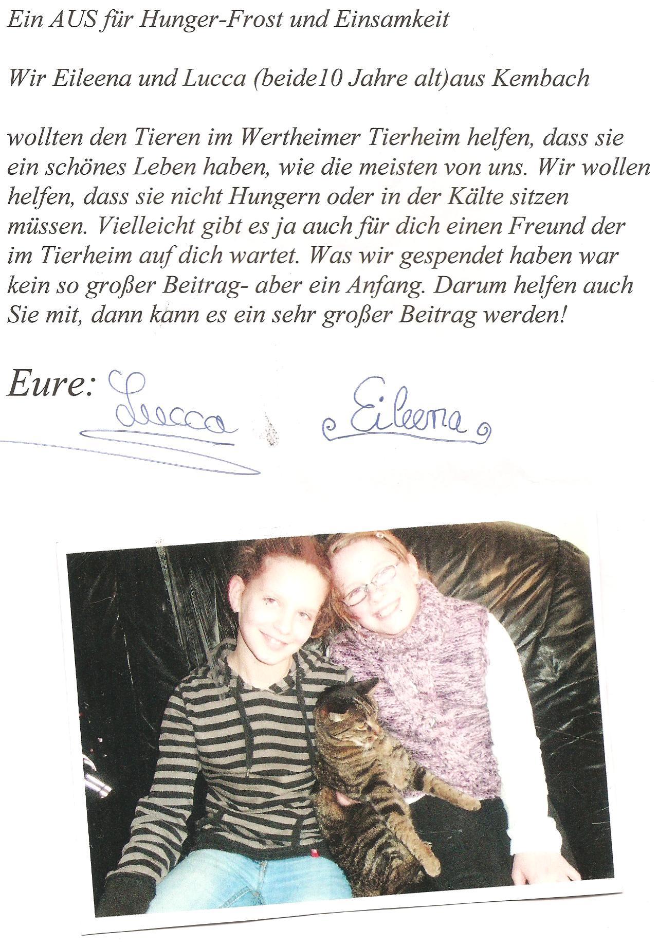 Eileena und Lucca aus Kembach